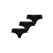 Three black Calvin Klein thongs from the Calvin Klein Thong and Brief Collection