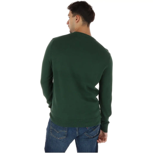 Timberland Baumwollpullover für Herren in Dunkelgrün, langärmelig, Rundhalsausschnitt, Vorderansicht