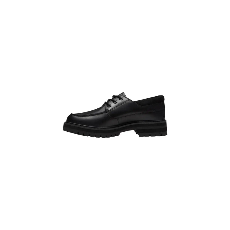 Timberland Schwarzer Herren-Schnürschuh aus Leder mit griffiger, profilierter Sohle für strapazierfähiges und stilvolles Tragen