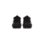 Timberland Schwarze Herren-Schnürschuhe aus Leder mit dicker Sohle und weichem Schaft für strapazierfähige Freizeitkleidung