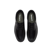 Timberland Schwarze Herren-Schnürschuhe aus Leder mit polierter Lederoberfläche und klassischem Schnürdesign