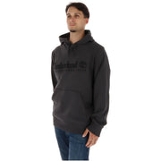 Timberland Sweat à capuche en molleton de coton gris pour homme, avec logo noir discret et inscription « Établi en 1976 » sur la poitrine