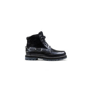 Timberland Schwarze Herren-Lederstiefel, Knöchelstiefel aus Leder und Wildleder mit Schnürsenkeln, Metallösen und robuster Sohle