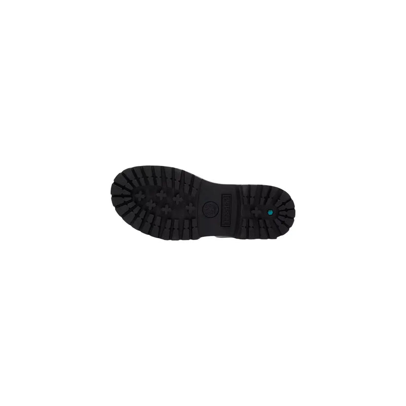 Black rubber sole with deep aggressive tread and a small teal dot on timberland women leather sandals black buckle