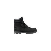 Timberland women’s black leather ankle boot with suede upper and rubber outsole featuring 6-inch design
