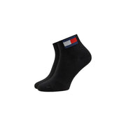 Tommy Hilfiger black ankle socks with flag logo on cuff