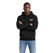 Schwarzer Tommy Hilfiger Jeans-Hoodie für Herren aus Bio-Baumwolle mit dezentem Logo auf der Brust