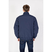 Navy blue padded nylon bomber jacket with elasticated cuffs and waistband from Tommy Hilfiger Jeans men collection