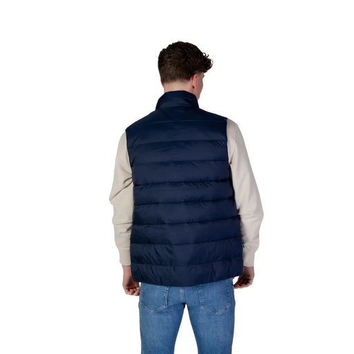 Ärmellose, gesteppte Steppweste in Marineblau von Tommy Hilfiger Jeans Herrenmodell DM0DM20663, Vorderansicht