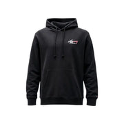Black tommy hilfiger hoodie with subtle embroidered logo on chest from tommy hilfiger jeans men sweatshirts collection