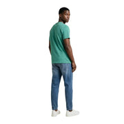 Tommy Hilfiger Jeans men t-shirt in teal short-sleeved soft cotton crew neck fabric