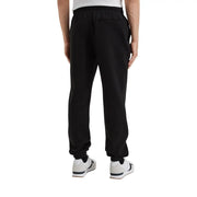 Schwarze Fleece-Jogginghose mit elastischem Bund und Bündchen an den Knöcheln aus Baumwollmischgewebe von Tommy Hilfiger Männer