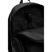 Black tommy hilfiger men rucksack with sleek minimalist design and durable fabric construction 30x42x14cm
