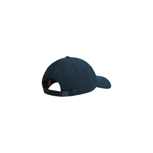 Dunkelblaue Tommy Hilfiger Herrenkappe mit strukturierter Krone, verstellbarem Riemen aus blauer Bio-Baumwolle und verstellbarer Schnalle