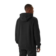 Tommy Hilfiger Schwarzes Herren-Sweatshirt aus Baumwollmischgewebe mit Kapuze, lockerer Passform und gerippten Bündchen