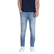 Tommy Hilfiger men light blue slim fit jeans made of organic cotton stretch with subtle fading