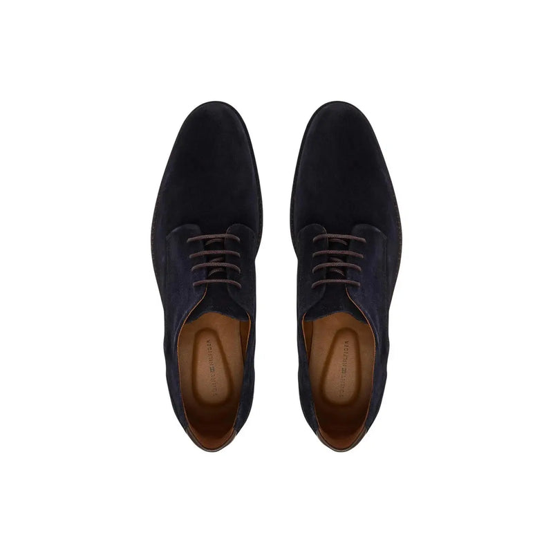 Tommy Hilfiger Herren-Schnürschuhe aus marineblauem Wildleder vereinen Stil und Komfort