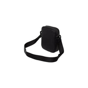 Black Tommy Hilfiger men metro mini reporter bag with zipper closure and adjustable strap designed for crossbody use