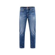 Tommy Hilfiger men Ryan slim straight blue denim jeans with classic five-pocket design and branded waistband label