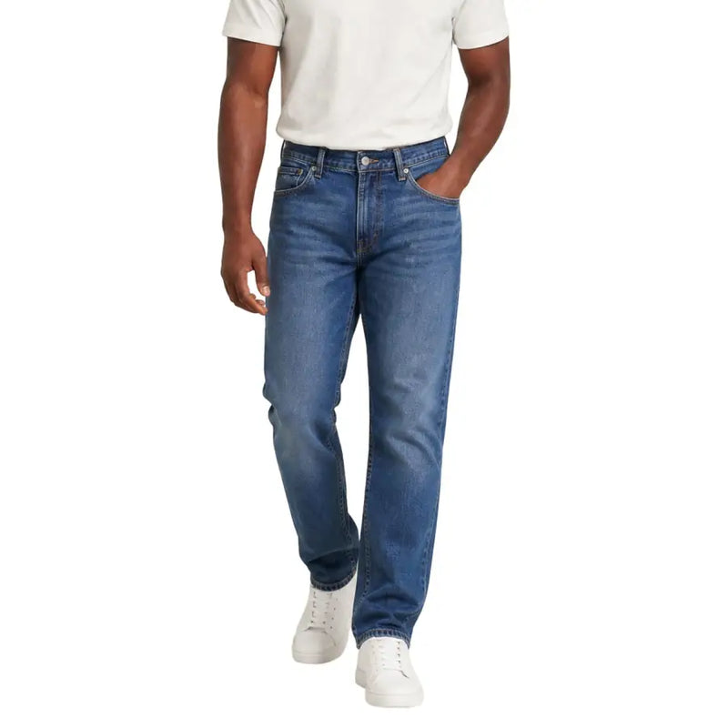 Tommy Hilfiger men Ryan slim straight classic blue denim jeans with traditional stitching in size 30