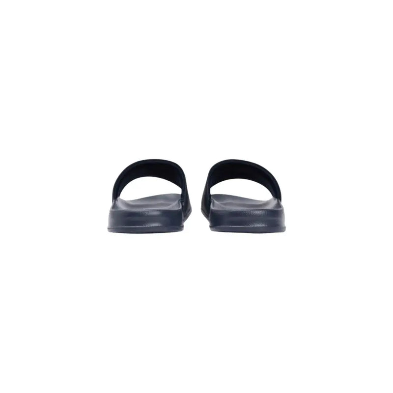 Tommy Hilfiger men slippers black rubber slide sandals with minimalist design and open toe polyurethane upper