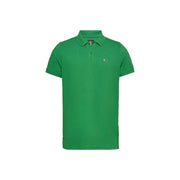 Tommy Hilfiger men’s summer green polo shirt with classic collar and short sleeves made from breathable fabric