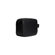 Tommy Hilfiger Trousse de toilette Daily pour homme, noire, finition mate lisse, anse courte, vue de face