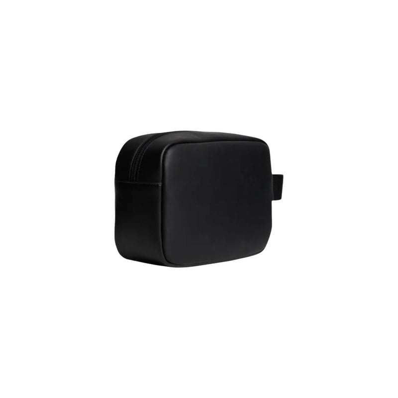 Tommy Hilfiger Trousse de toilette Daily pour homme, noire, finition mate lisse, anse courte, vue de face