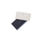 Tommy Hilfiger women wallet zip white leather with gold-tone logo emblem in polyurethane L2cm