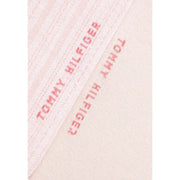Tommy Hilfiger women’s pink cotton underwear with pink embroidered logo on soft textured knit fabric