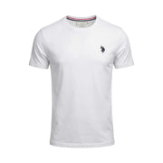 White u.s. polo assn. men t-shirt featuring a classic logo on a cotton fabric perfect for casual wear