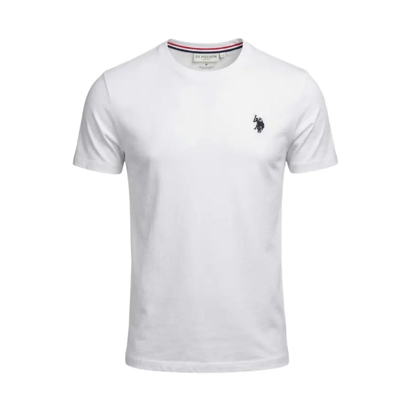 White u.s. polo assn. men t-shirt featuring a classic logo on a cotton fabric perfect for casual wear