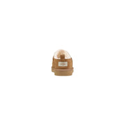 Ugg men slip on shoes beige suede with plush white interior designed for spring summer comfort