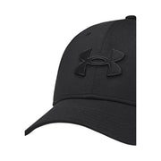 Under Armour Schwarze Herrenkappe mit gesticktem Logo, Vorderansicht