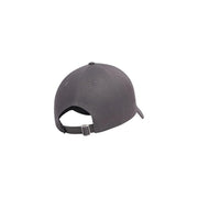 Under armour Casquette pour homme gris foncé avec calotte structurée et fermeture à sangle réglable, vue de face