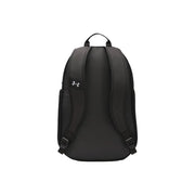Under armour men black print rucksack made of polyester with a sleek minimalist design and subtle side logo