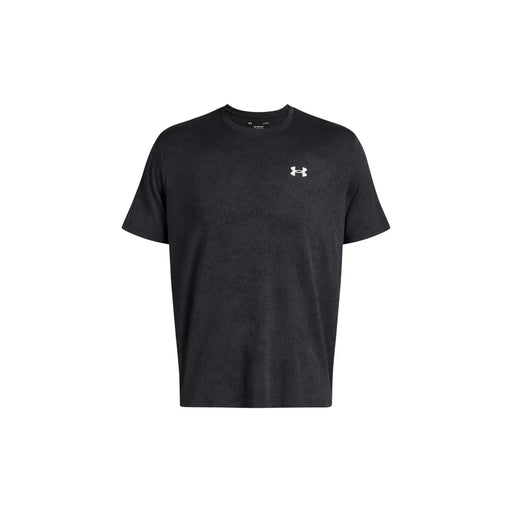 Under Armour men t-shirt in black featuring a white logo on the chest made from breathable fabric
