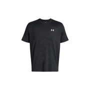 Under Armour Männer t-shirt in Schwarz mit weißem Logo auf der Brust, aus atmungsaktivem Material