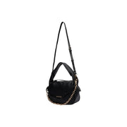 Valentino womens black handbag in synthetic leather with gold-tone chain and shoulder strap w30cm
