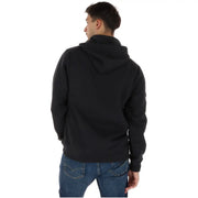 Sweat à capuche Vans pour homme en molleton de coton noir avec un motif texturé discret sur le devant de la manche
