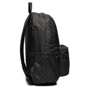 Black Vans old skool backpack with subtle checkered pattern made of durable polyester 32x42x12 cm