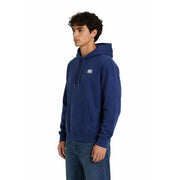 Marineblauer Vans Herren-Hoodie aus Baumwolle mit kleinem weißen Logo auf der Brust und Vordertasche