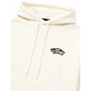 Vans Herren-Baumwollhoodie in Creme mit schwarzem „Off the Wall“-Logo auf der Brust, ideal für Freizeitkleidung