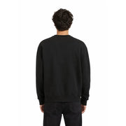Schwarzes Vans Herren-Sweatshirt aus Baumwolle mit Rundhalsausschnitt, langen Ärmeln und gerippten Bündchen