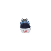 Vans men sneakers blue suede laced old skool sneaker with navy accents and white rubber sole for spring summer use