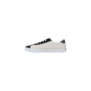 Vans men sneakers low-top black and off-white canvas with suede laces and white rubber sole for spring summer wear