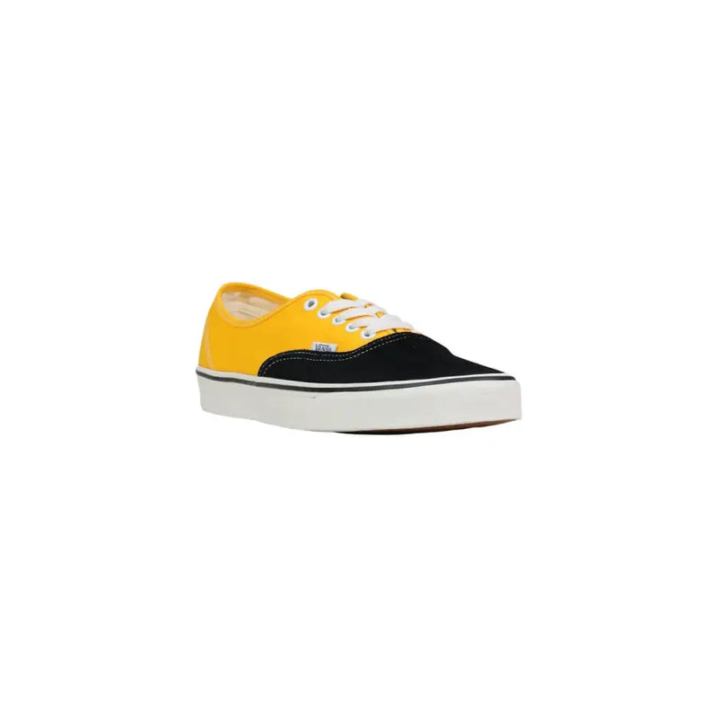Yellow and black Vans men sneakers with white cotton laces and classic canvas upper from spring summer collection