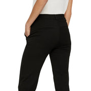 Vero Moda women black tailored trousers with sleek modern design and subtle back pockets shown from the back side