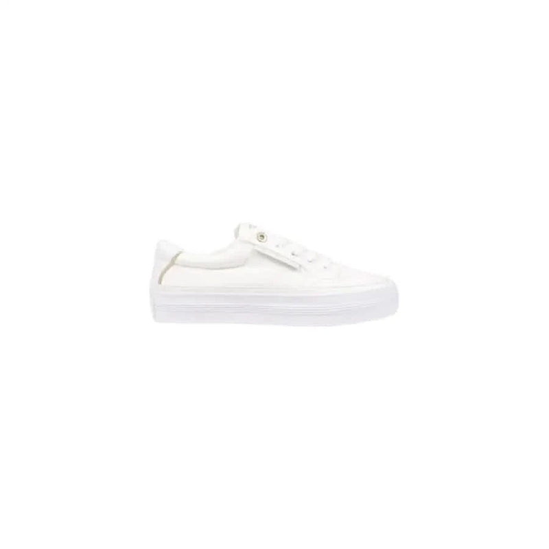 White canvas sneaker from Tommy Hilfiger Women’s Cotton Sneakers collection