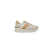 White and Gold Platform Sneaker showcasing modern fashion and elevated style